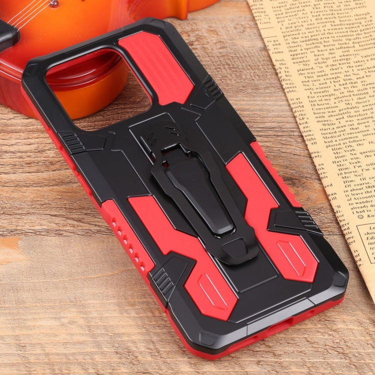 For Xiaomi Redmi 10C Lanyard Mecha Armor Kickstand PC + TPU Phone Case
