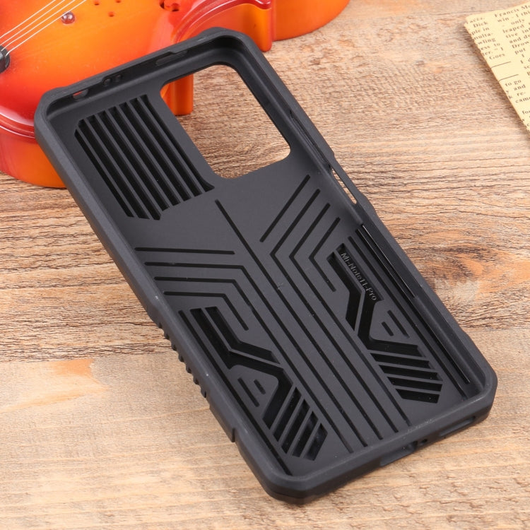 For Xiaomi Redmi Note 11 Pro Global Lanyard Mecha Armor Kickstand PC + TPU Phone Case