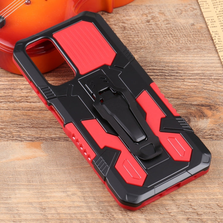 For Xiaomi Redmi Note 11S Lanyard Mecha Armor Kickstand PC + TPU Phone Case
