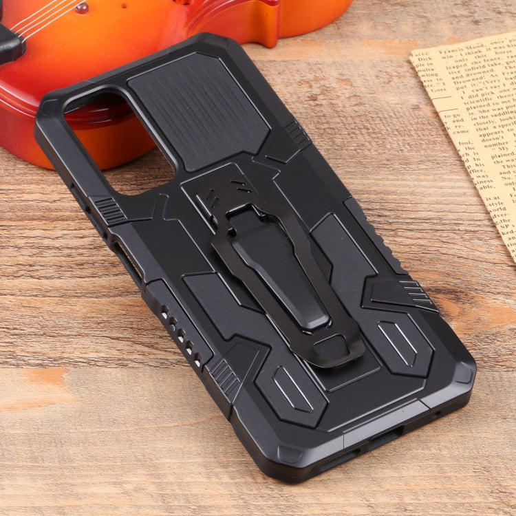 For Xiaomi Redmi Note 11S Lanyard Mecha Armor Kickstand PC + TPU Phone Case
