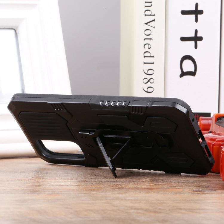 For Xiaomi Redmi Note 11S Lanyard Mecha Armor Kickstand PC + TPU Phone Case