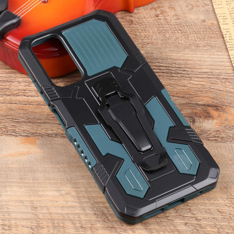 For Xiaomi Redmi Note 11S Lanyard Mecha Armor Kickstand PC + TPU Phone Case