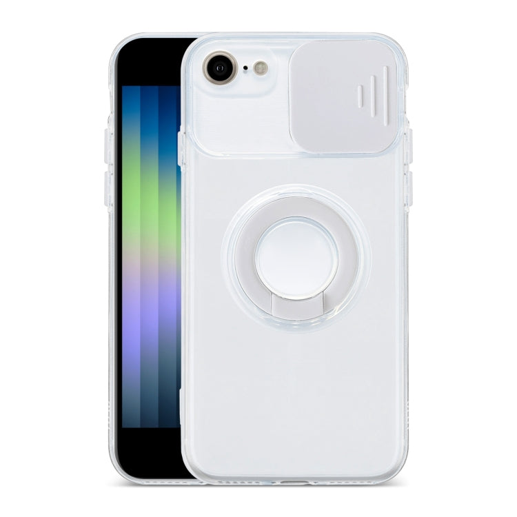 For iPhone SE 2022 / SE 2020 / 8 / 7 Sliding Camshield Ring Holder TPU Phone Case
