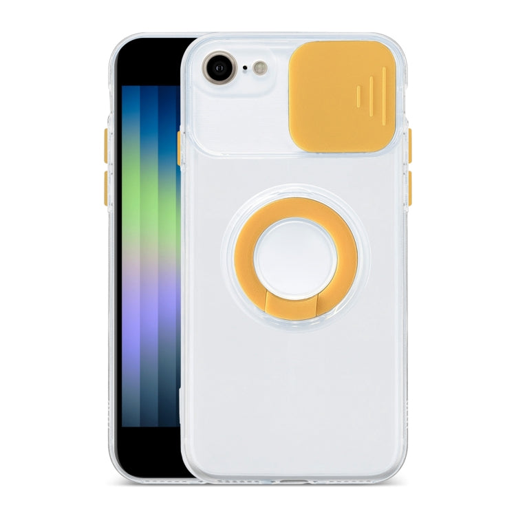For iPhone SE 2022 / SE 2020 / 8 / 7 Sliding Camshield Ring Holder TPU Phone Case
