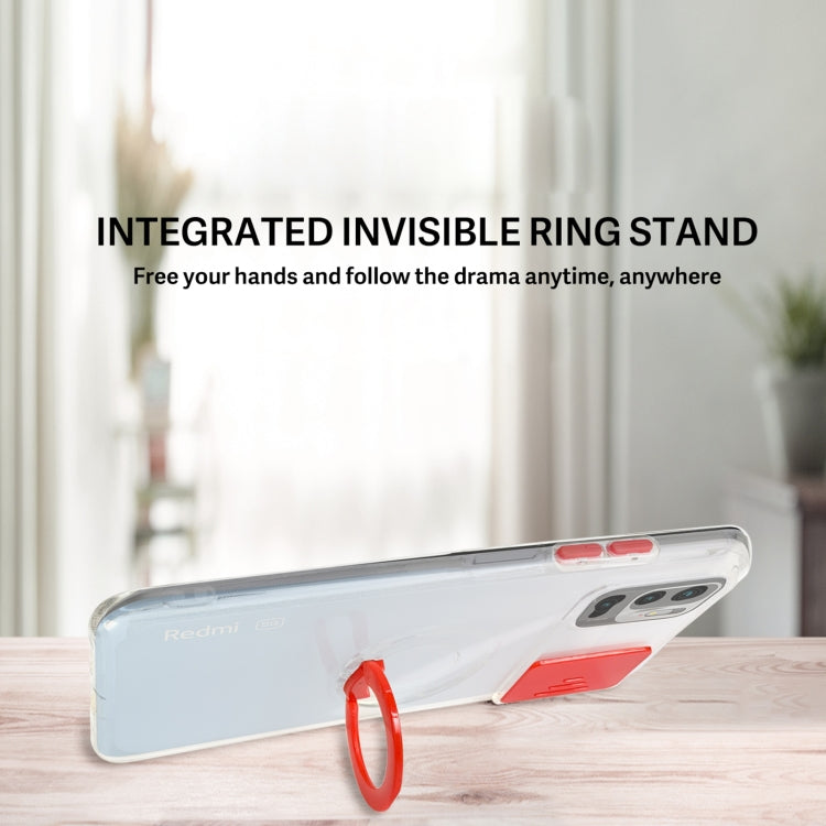 For Xiaomi Redmi Note 10 5G Sliding Camshield Ring Holder TPU Phone Case