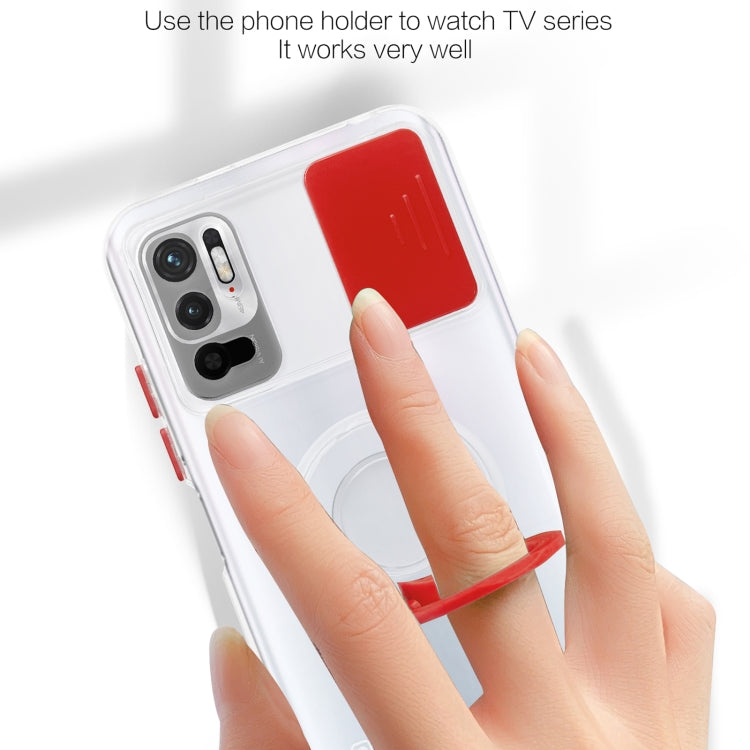 For Xiaomi Redmi Note 10 5G Sliding Camshield Ring Holder TPU Phone Case