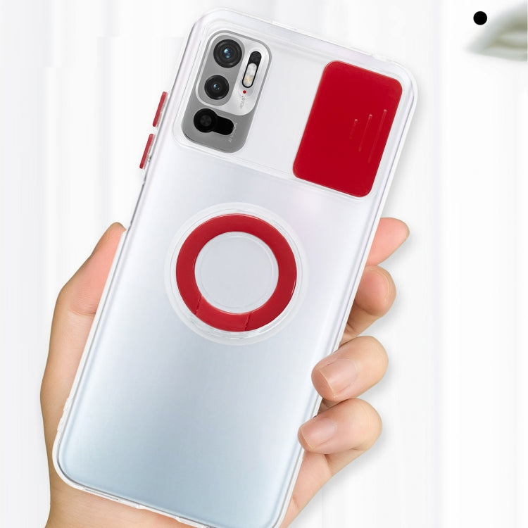 For Xiaomi Redmi Note 10 5G Sliding Camshield Ring Holder TPU Phone Case
