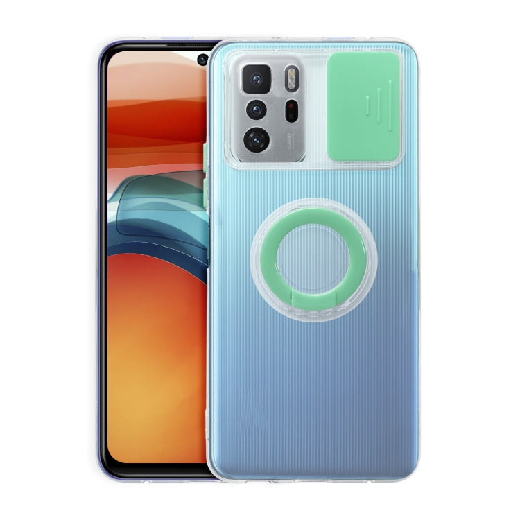 For Xiaomi Redmi Note 10 Pro 5G Sliding Camshield Ring Holder TPU Phone Case