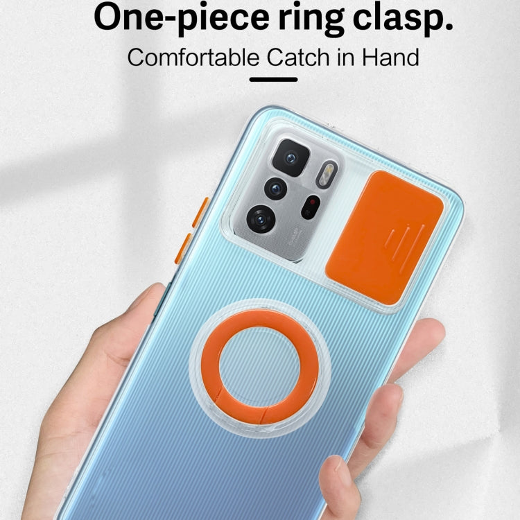 For Xiaomi Redmi Note 10 Pro 5G Sliding Camshield Ring Holder TPU Phone Case