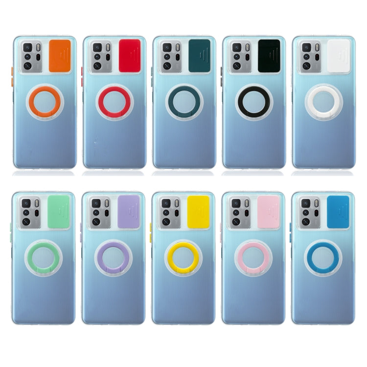 For Xiaomi Redmi Note 10 Pro 5G Sliding Camshield Ring Holder TPU Phone Case