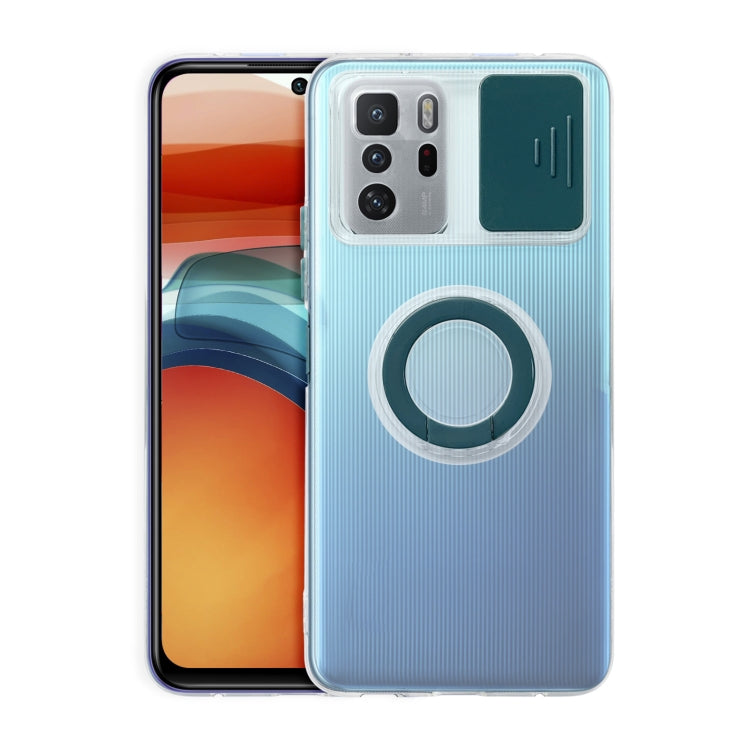 For Xiaomi Redmi Note 10 Pro 5G Sliding Camshield Ring Holder TPU Phone Case