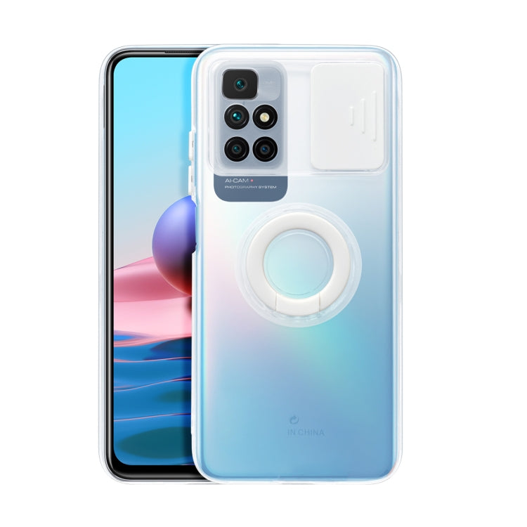 For Xiaomi Redmi 10 Sliding Camshield Ring Holder TPU Phone Case