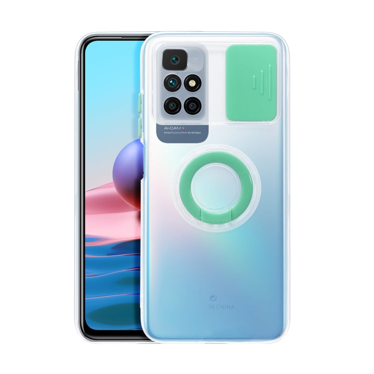 For Xiaomi Redmi 10 Sliding Camshield Ring Holder TPU Phone Case