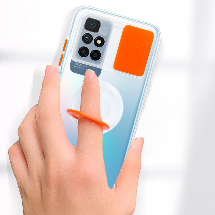 For Xiaomi Redmi 10 Sliding Camshield Ring Holder TPU Phone Case