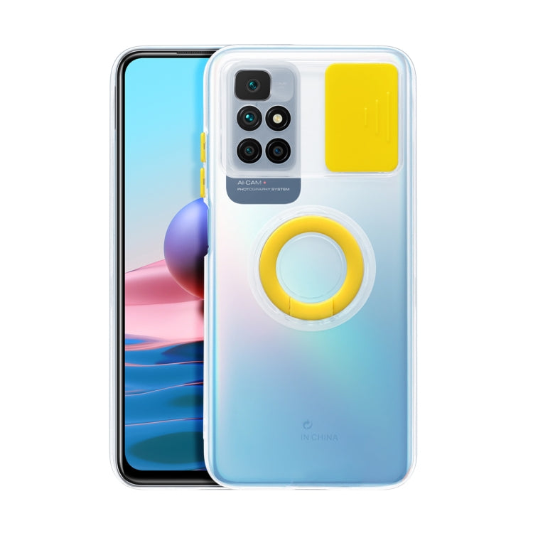 For Xiaomi Redmi 10 Sliding Camshield Ring Holder TPU Phone Case