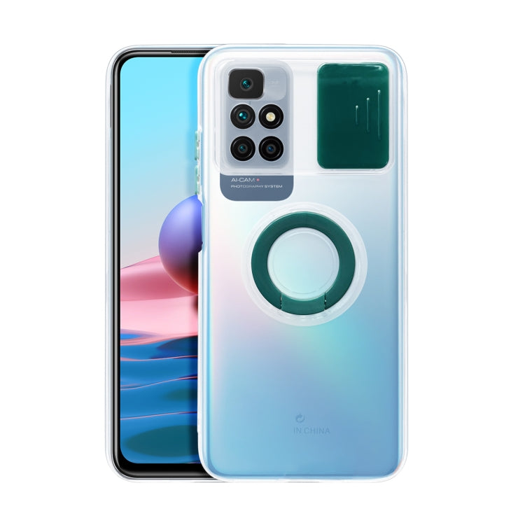 For Xiaomi Redmi 10 Sliding Camshield Ring Holder TPU Phone Case