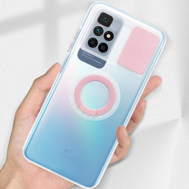 For Xiaomi Redmi 10 Sliding Camshield Ring Holder TPU Phone Case
