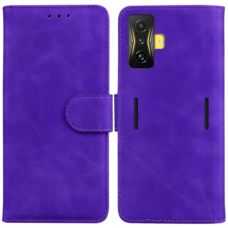 For Xiaomi Poco F4 GT / Redmi K50 Gaming Skin Feel Pure Color Flip Leather Phone Case