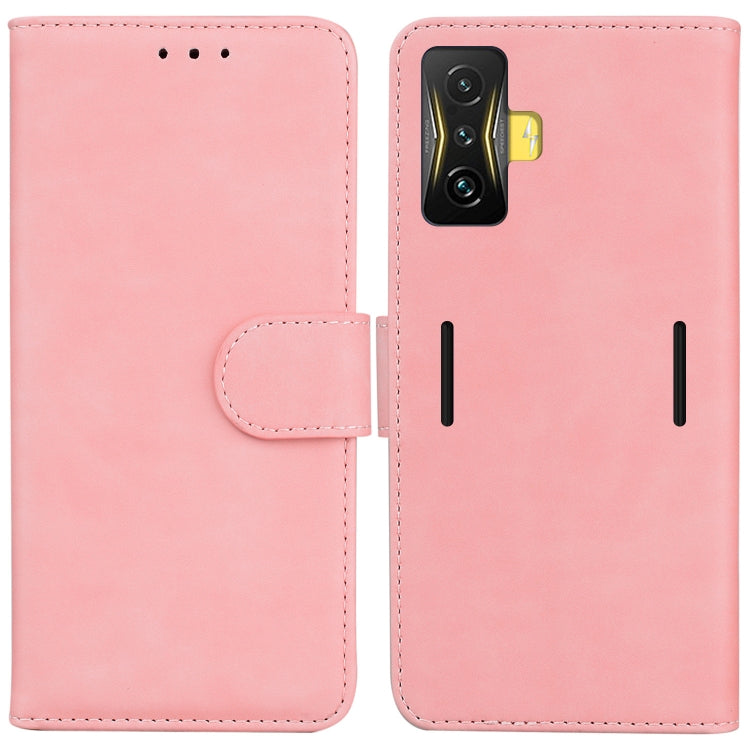 For Xiaomi Poco F4 GT / Redmi K50 Gaming Skin Feel Pure Color Flip Leather Phone Case