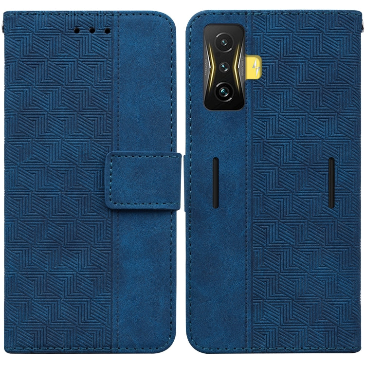 For Xiaomi Poco F4 GT / Redmi K50 Gaming Geometric Embossed Leather Phone Case