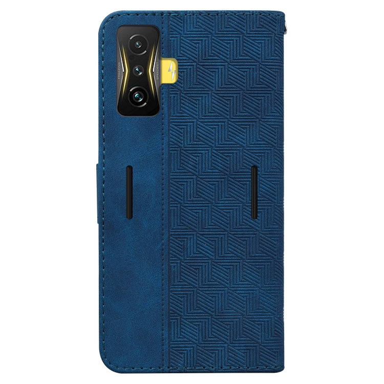 For Xiaomi Poco F4 GT / Redmi K50 Gaming Geometric Embossed Leather Phone Case