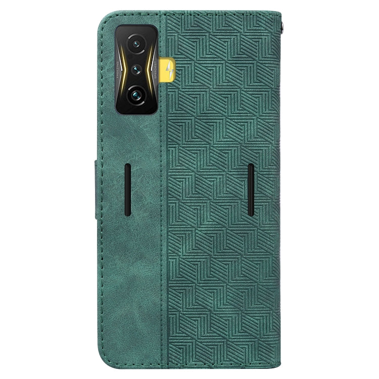 For Xiaomi Poco F4 GT / Redmi K50 Gaming Geometric Embossed Leather Phone Case
