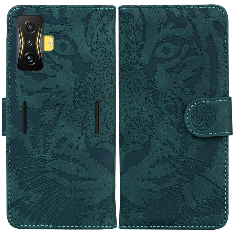 For Xiaomi Poco F4 GT / Redmi K50 Gaming Tiger Embossing Pattern Horizontal Flip Leather Phone Case