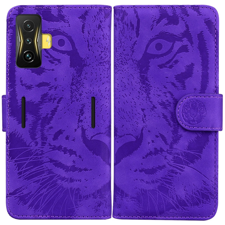 For Xiaomi Poco F4 GT / Redmi K50 Gaming Tiger Embossing Pattern Horizontal Flip Leather Phone Case