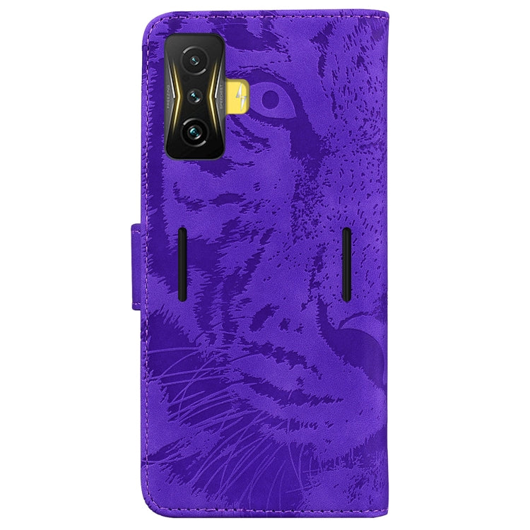For Xiaomi Poco F4 GT / Redmi K50 Gaming Tiger Embossing Pattern Horizontal Flip Leather Phone Case