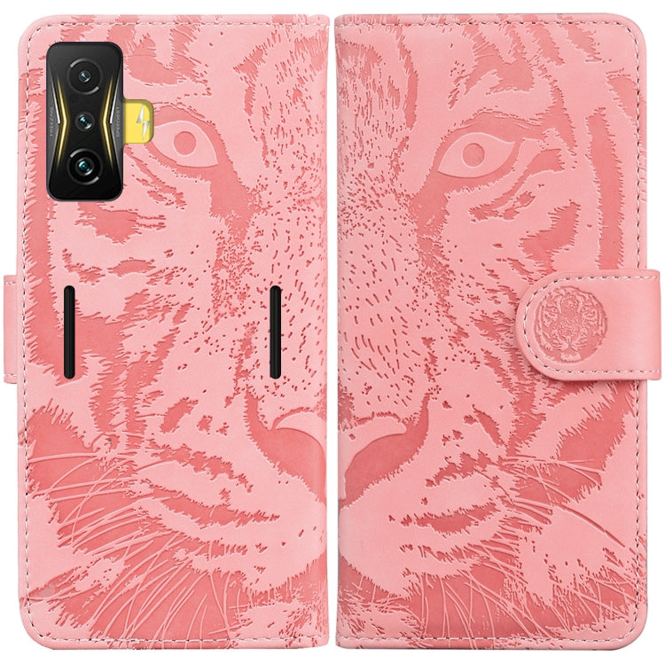 For Xiaomi Poco F4 GT / Redmi K50 Gaming Tiger Embossing Pattern Horizontal Flip Leather Phone Case