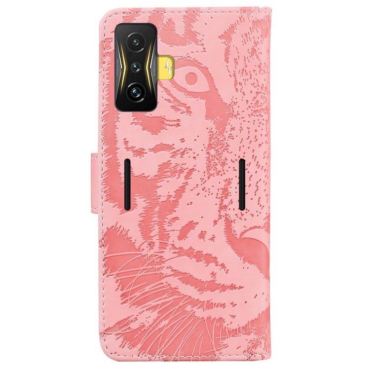For Xiaomi Poco F4 GT / Redmi K50 Gaming Tiger Embossing Pattern Horizontal Flip Leather Phone Case