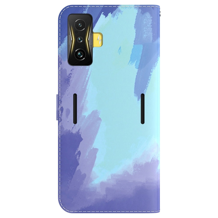 For Xiaomi Poco F4 GT / Redmi K50 Gaming Watercolor Pattern Leather Phone Case