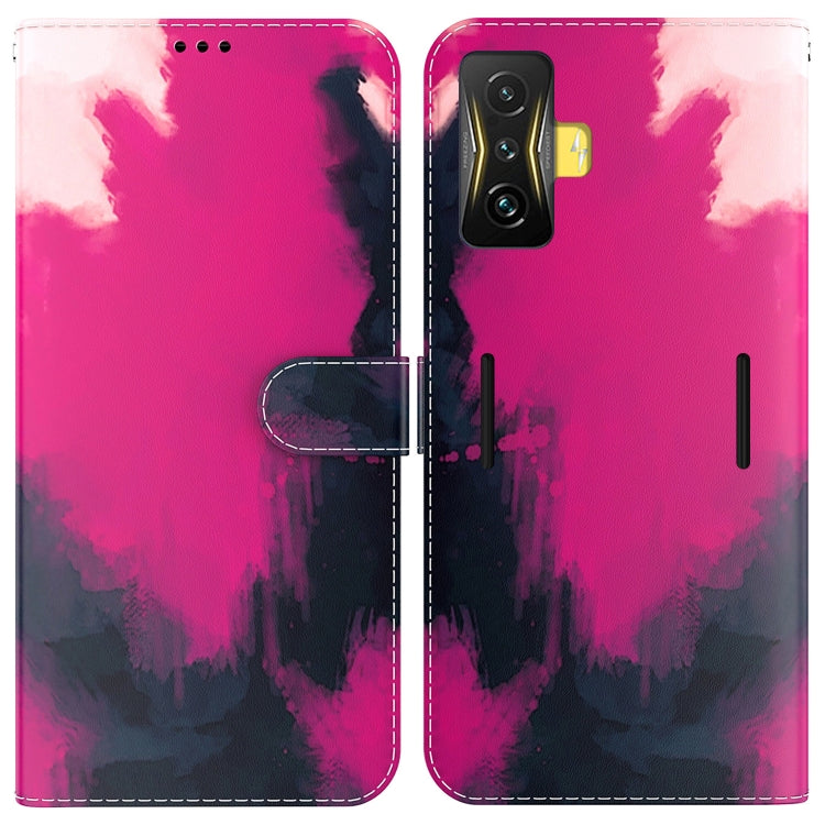 For Xiaomi Poco F4 GT / Redmi K50 Gaming Watercolor Pattern Leather Phone Case