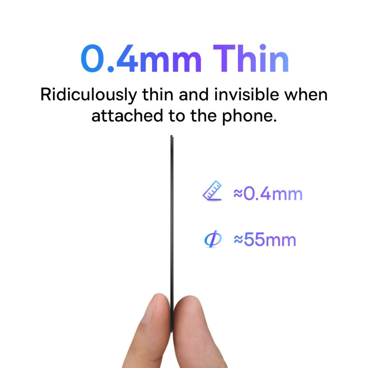 2 PCS / Set Baseus Halo Series Metal Magnetic Sheet Ring