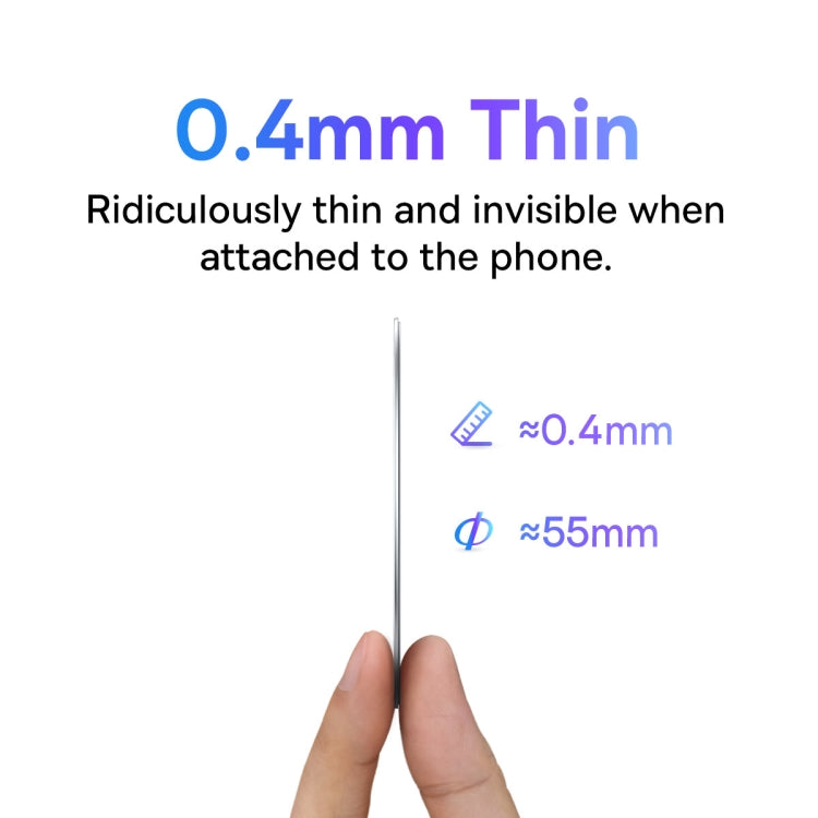 2 PCS / Set Baseus Halo Series Metal Magnetic Sheet Ring