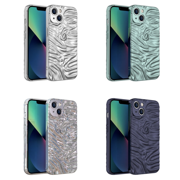 For iPhone 13 Wave Electroplating TPU Phone Case