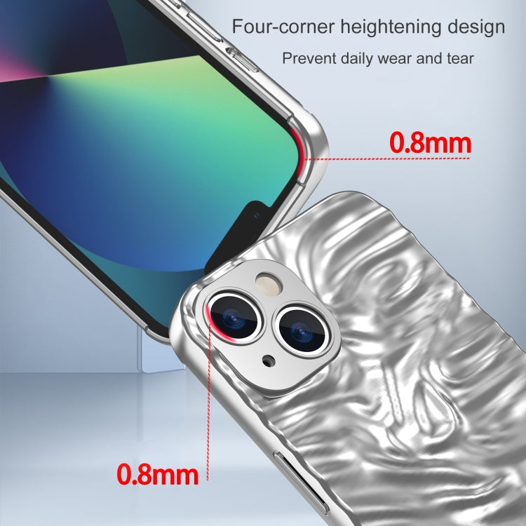 For iPhone 13 Wave Electroplating TPU Phone Case