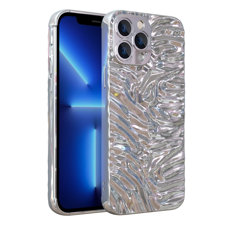For iPhone 13 Pro Max Wave Electroplating TPU Phone Case