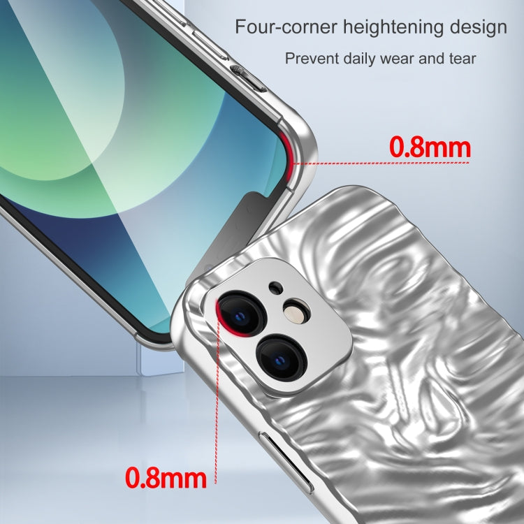 For iPhone 12 Wave Electroplating TPU Phone Case