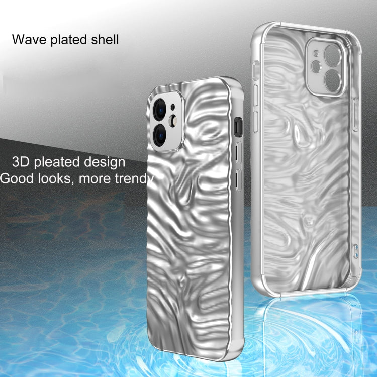 For iPhone 12 Wave Electroplating TPU Phone Case