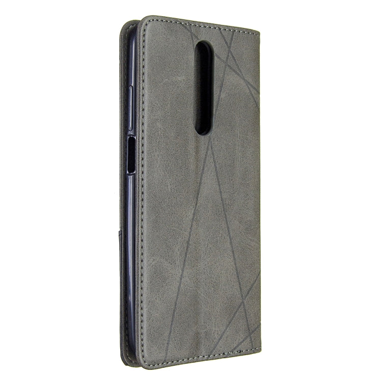 For Xiaomi Redmi K30 Rhombus Texture Horizontal Flip Magnetic Leather Case with Holder & Card Slots & Wallet
