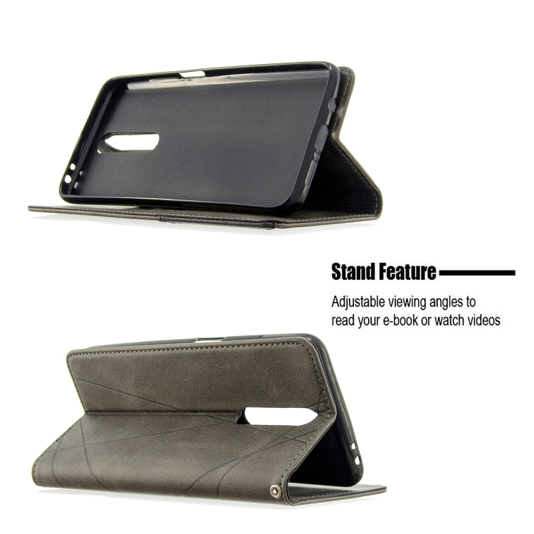 For Xiaomi Redmi K30 Rhombus Texture Horizontal Flip Magnetic Leather Case with Holder & Card Slots & Wallet