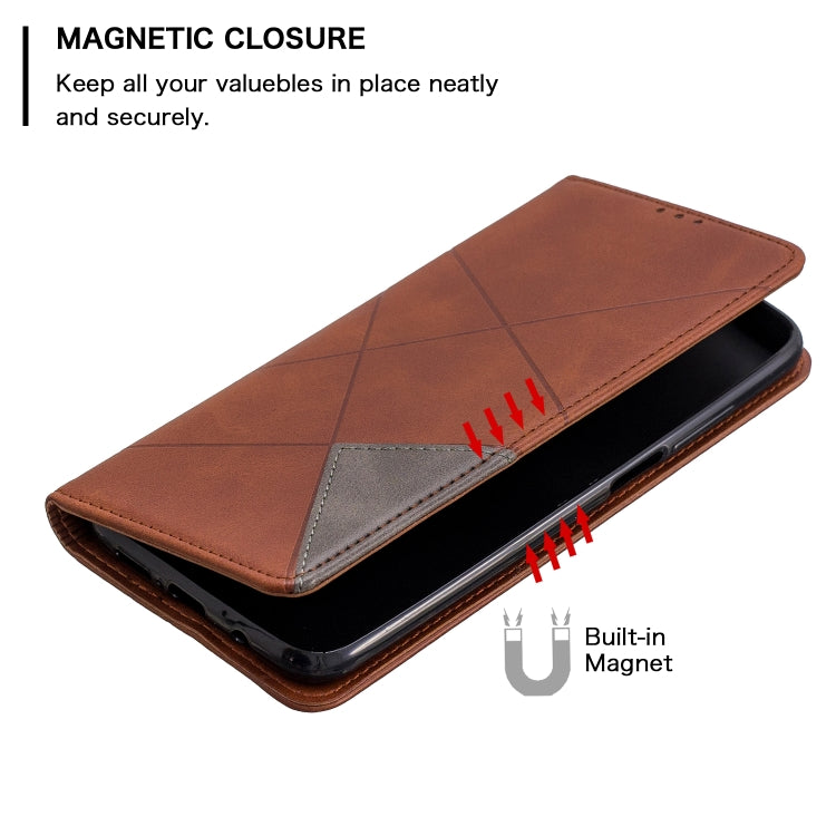 For Xiaomi Redmi K30 Rhombus Texture Horizontal Flip Magnetic Leather Case with Holder & Card Slots & Wallet