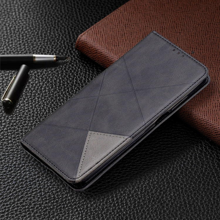 For Xiaomi Redmi K30 Rhombus Texture Horizontal Flip Magnetic Leather Case with Holder & Card Slots & Wallet