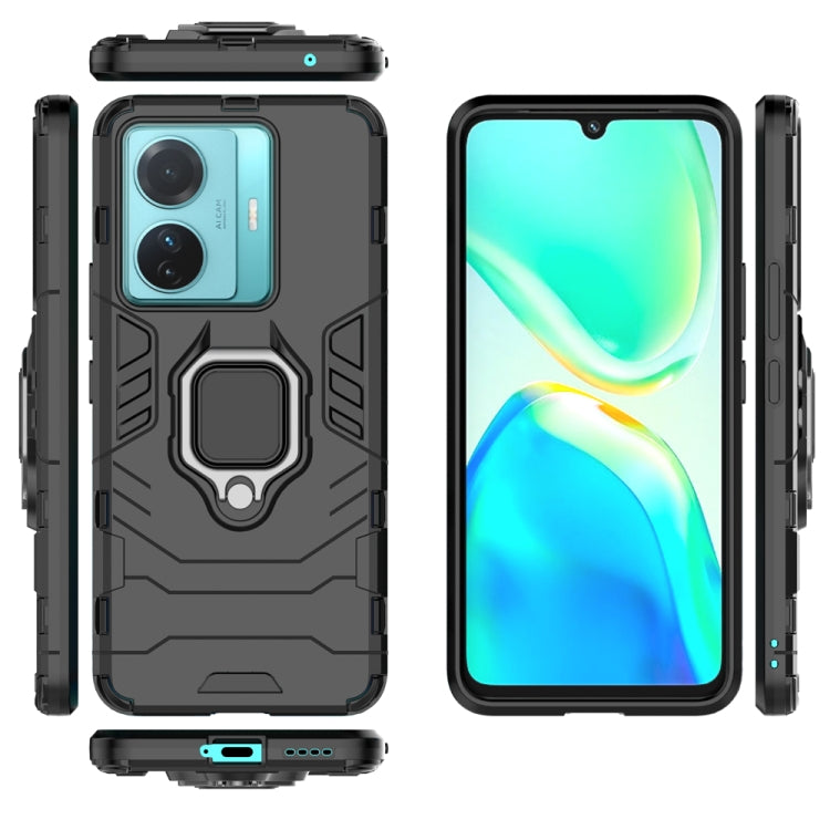 For vivo T1 Pro 5G / S15e 5G Shockproof PC + TPU Phone Case with Magnetic Ring Holder
