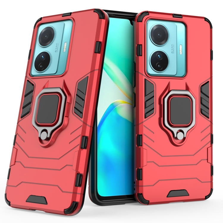 For vivo T1 Pro 5G / S15e 5G Shockproof PC + TPU Phone Case with Magnetic Ring Holder
