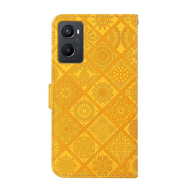 For OPPO A96 5G Ethnic Style Embossed Pattern Leather Phone Case