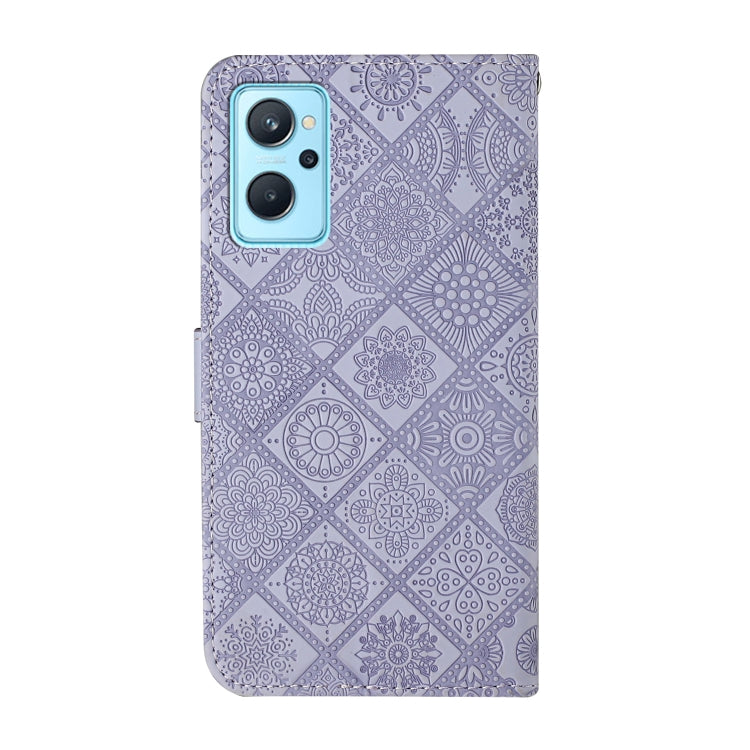 For OPPO Realme 9i Ethnic Style Embossed Pattern Leather Phone Case
