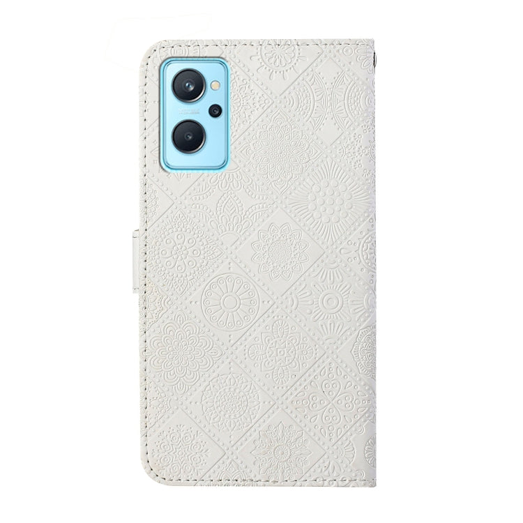 For OPPO Realme 9i Ethnic Style Embossed Pattern Leather Phone Case