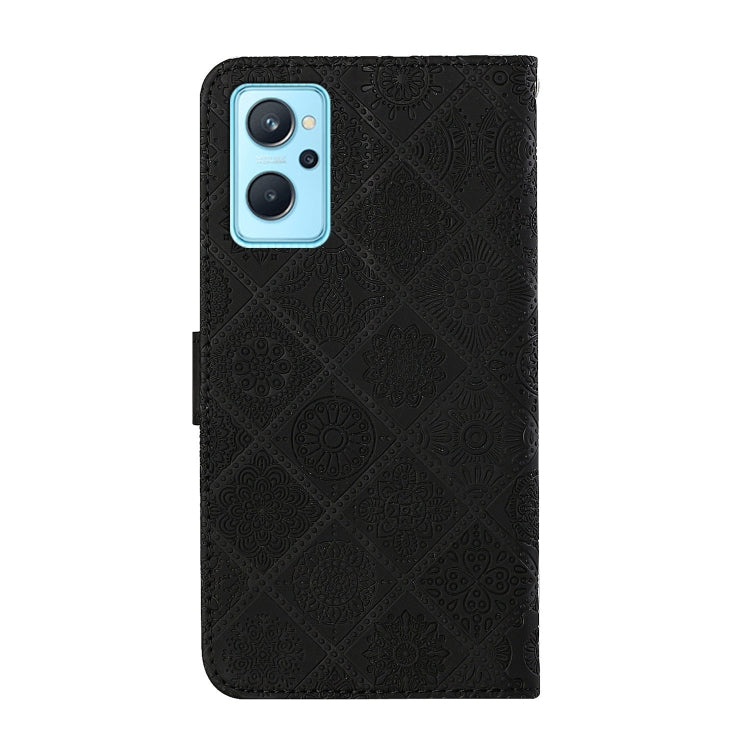 For OPPO Realme 9i Ethnic Style Embossed Pattern Leather Phone Case
